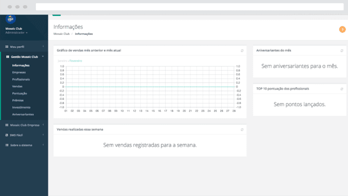 Gerenciador de pontos e vendas